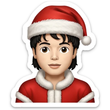 Michel jackson navideño sticker