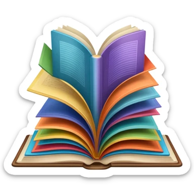 an open book with wallpaper samples. sticker