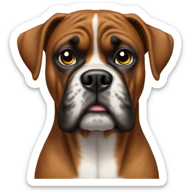 Boxer dog sticker