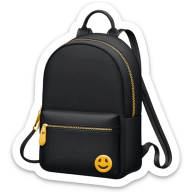 sac a dos plat noir sticker
