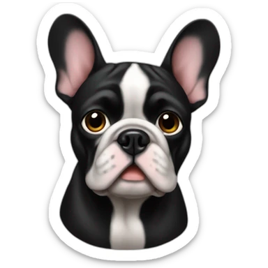 Bouledogue francais noir sticker