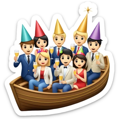 boat party sticker