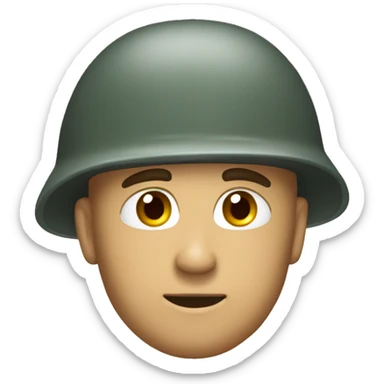 Soldat avec un genou à terre  sticker