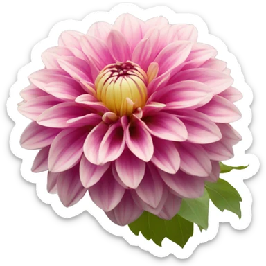 Dahlia flower sticker