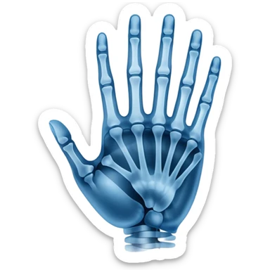 blue xray image sticker