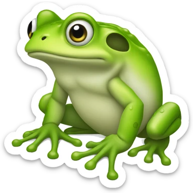 grenouille qui lit sticker