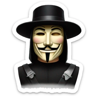 V For vendetta sticker