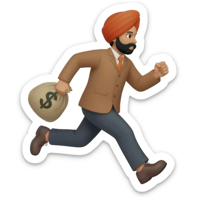 Singh RUn away with Money sticker