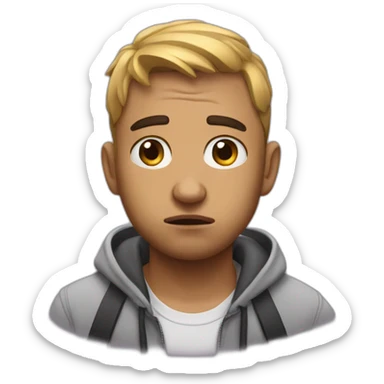 Bad bunny sad sticker