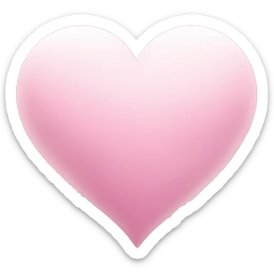 light pink heart in clouds sticker