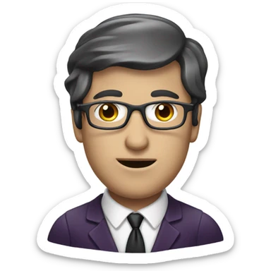 Aubergine in the face of a lawyer sticker