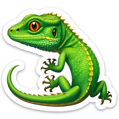 Groom lizard sticker