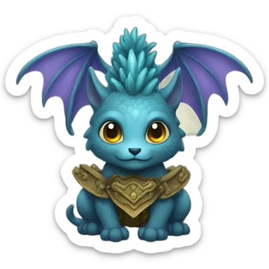 Legendary fantasy creature sticker