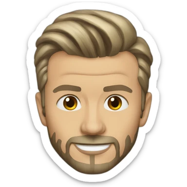 President david beckham sticker