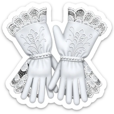 lace gloves sticker