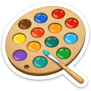 artist's palette sticker