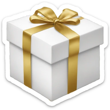 Dior logo white and gold gift box sticker