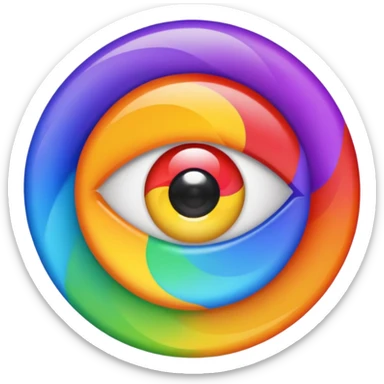  eyes spin multicolore 👁️+🌀+🟣🟢🟠🔵🔴🟡 sticker