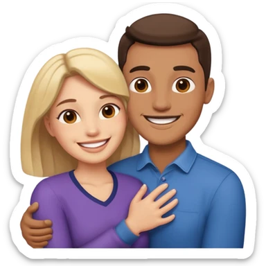 abrazar a mi papa mama sticker