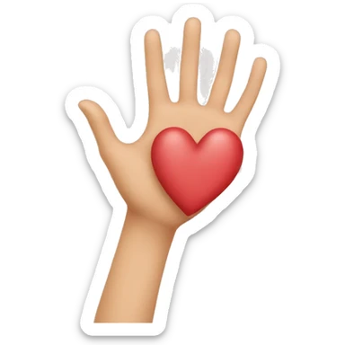 Hands they make a Heart  sticker