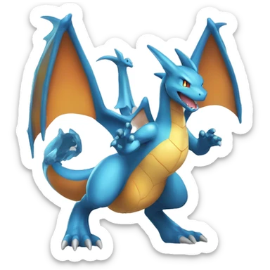  Shiny Mega Charizard Y full body sticker