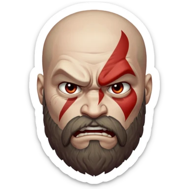 create a emoji for god of war kartos version sticker