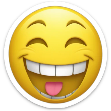 big-smile-yellow-ball sticker