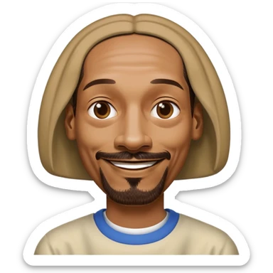 snoop dog rolling his eyes sticker