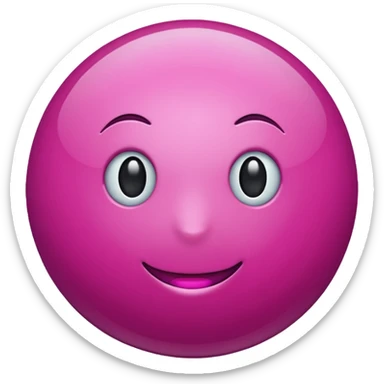 magenta sphere. sticker