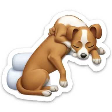 Dog giving massage sticker