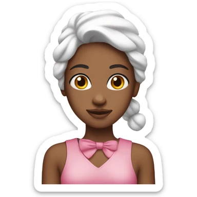 Clean girl pink Christmas  sticker