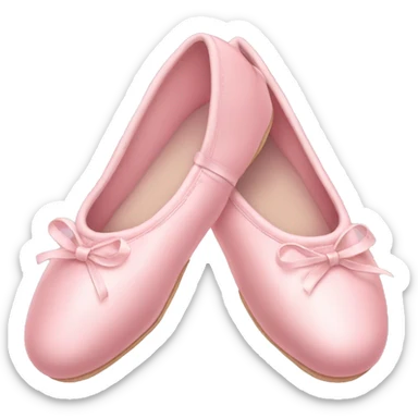 pastel pink ballet shoes sticker