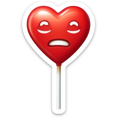 heart shaped lollipop  sticker