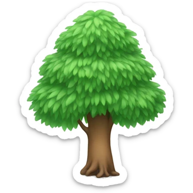 Tree wearing tutu sticker