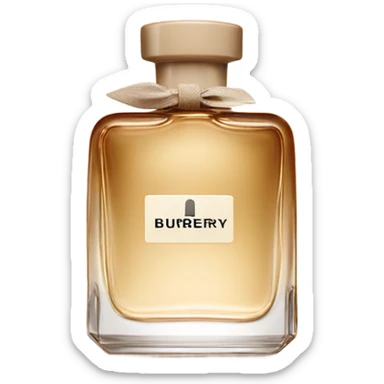 burberry her perfume bottle sticker