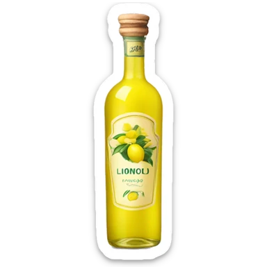 a single bottle of limoncello sticker