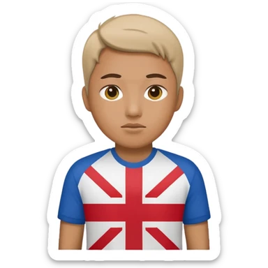 Korean flag combined with england emoji sticker