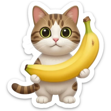Banana cat sticker