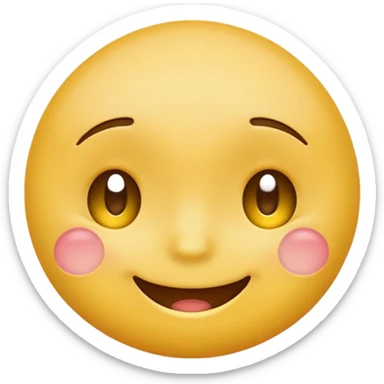 Shy emoji  sticker