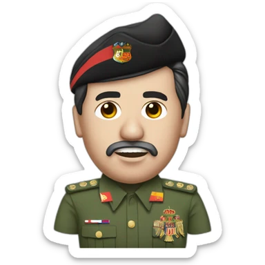 Pinochet wearing Messi's shirt sticker