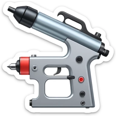 tattoo needle in portable tatto gun sticker