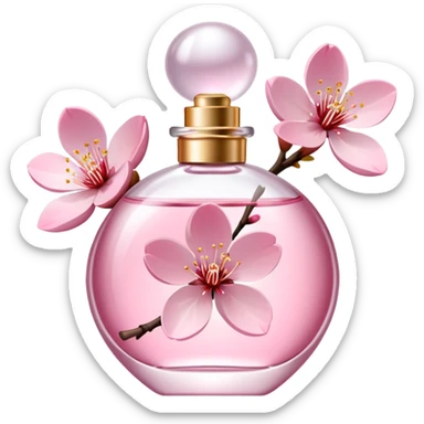 Sakura Cherry Blossom-themed perfume sticker