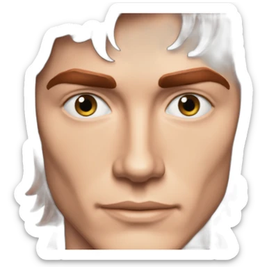 Alain delon young blue eyes red hair farmer sticker