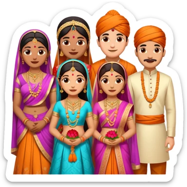 Indian wedding  sticker