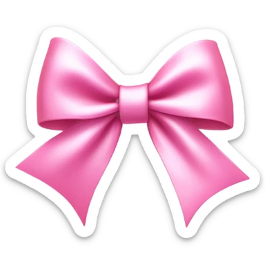 Pink bow  sticker