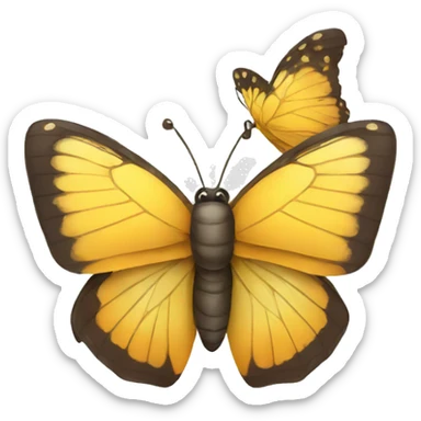 butterfly with bowtie sticker
