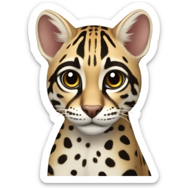 ocelot realistic sticker