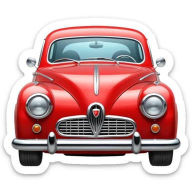 red vintage car emoji sticker