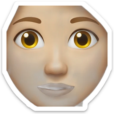 Runny nose blond hair sticker