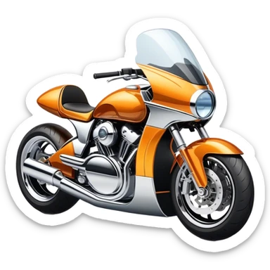 An icon showcasing a sleek motorcycle and a powerful car side by side, with bold, dynamic lines emphasizing speed and performance. highlighting their sleek design, custom tuning, and the excitement of the open road. Perfect for showcasing adventure and freedom on wheels. transparent background sticker